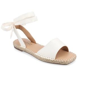 Journee Collection Womens Emelie Tru Espadrille  White
